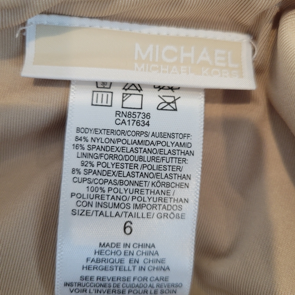 Michael Kors One Piece Swimsuit Size 6 - Picture 4 of 5